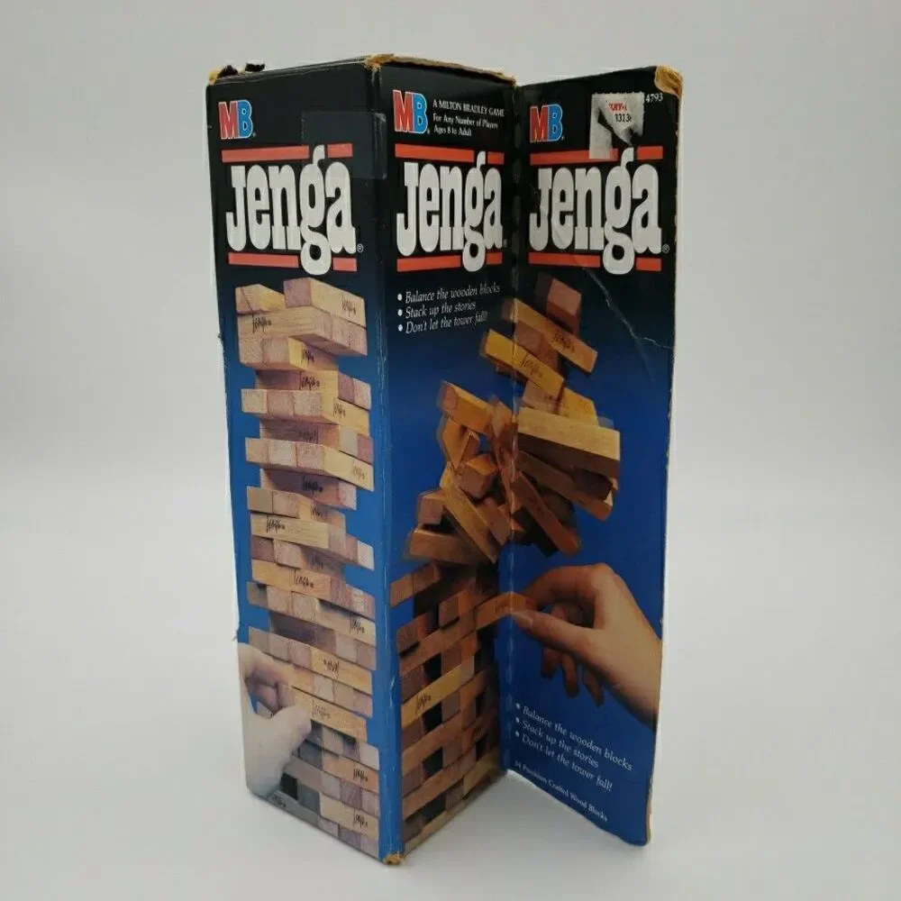 Milton Bradley jenga wood